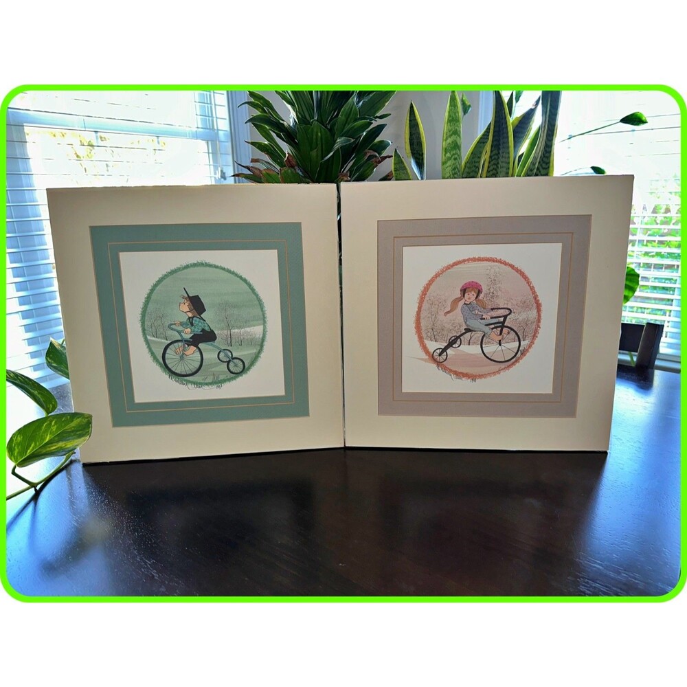 Chuck & Stephanie's Ride by Pat Buckley Moss 1990 Signed Prints